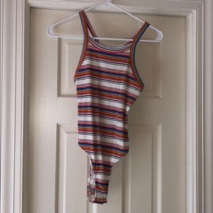 Urban Outfitters striped bodysuit